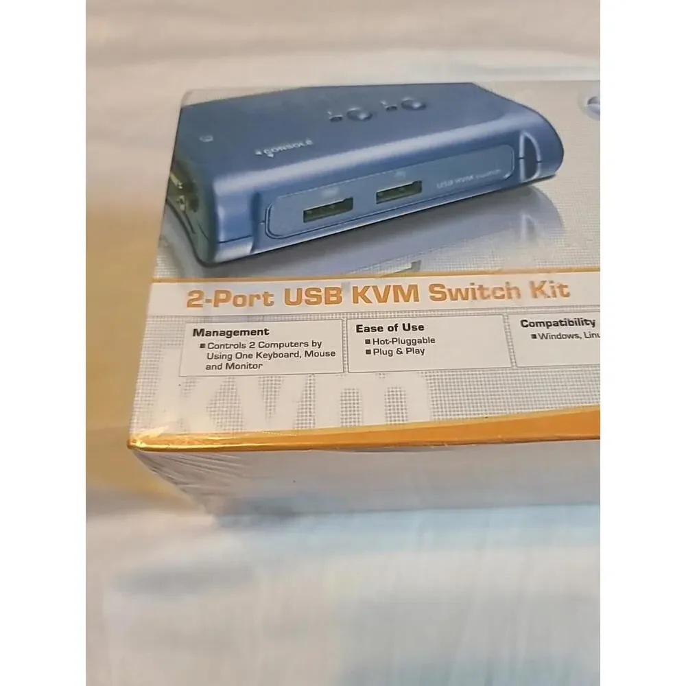 Trendnet TK-207K 2-port USB KVM Switch Kit *New & Sealed